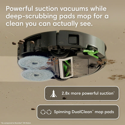 Robot Vacuum & Mop with 20,000Pa Suction & Self-Cleaning Dock