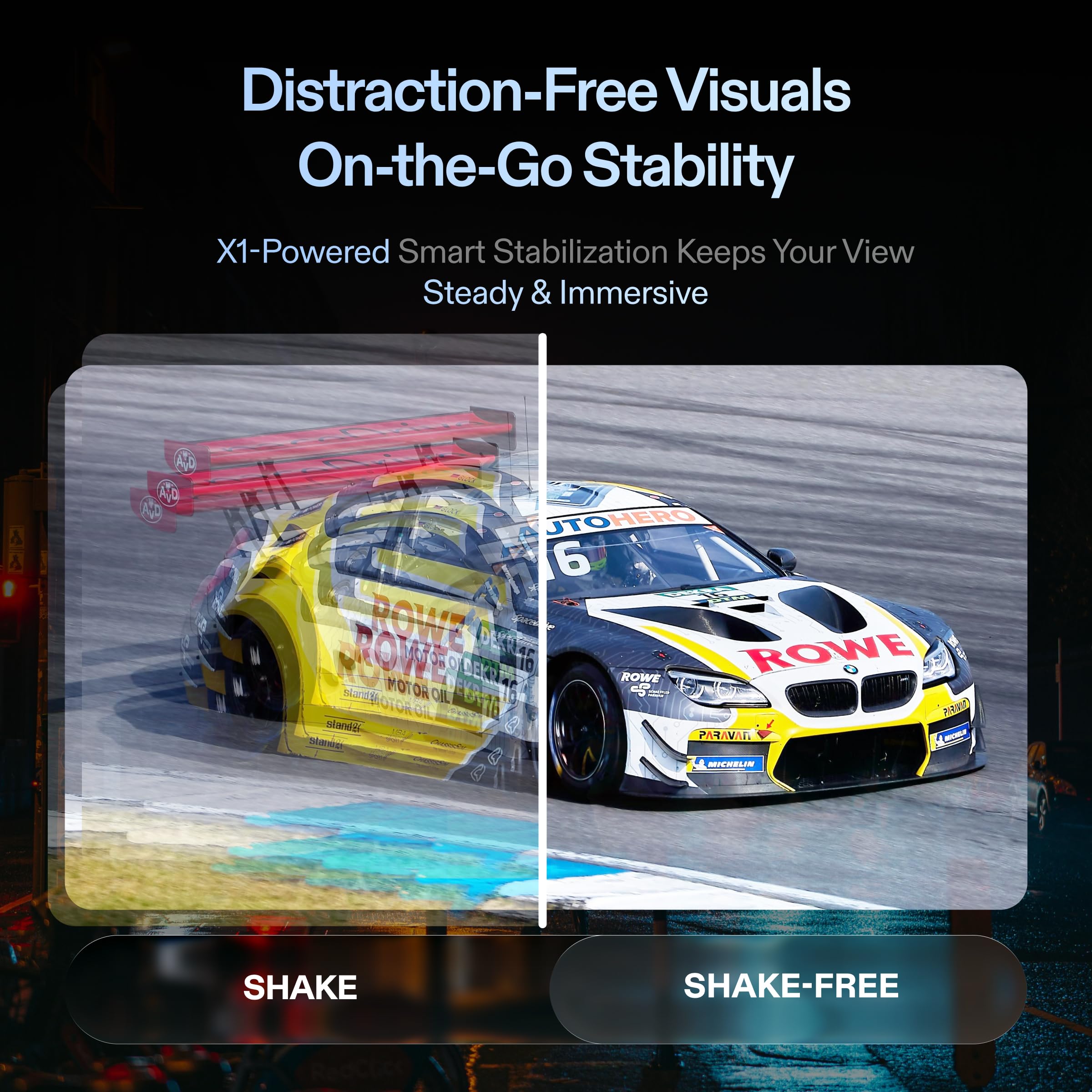 One Pro AR Glasses with 171" 120Hz FHD 3D Display