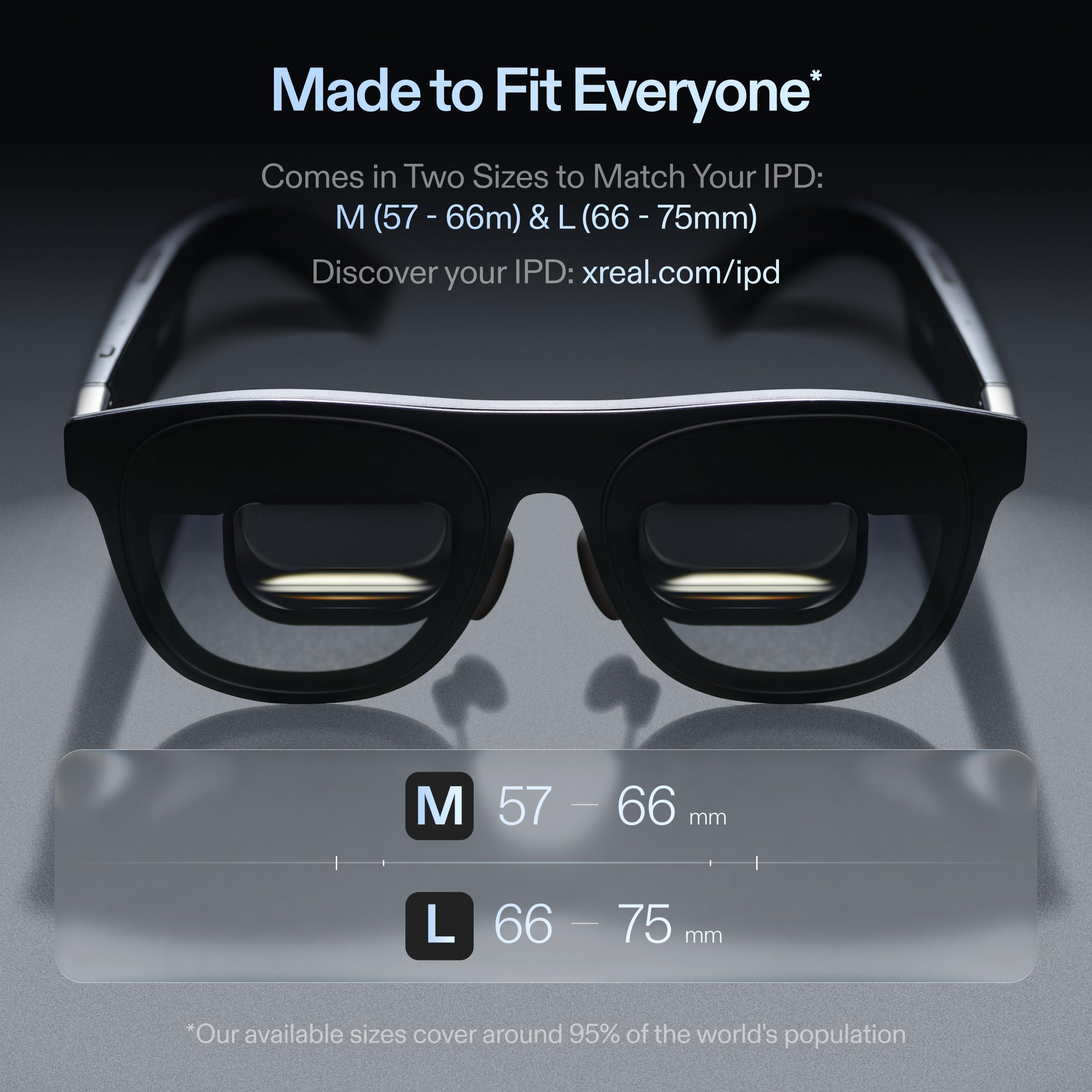 One Pro AR Glasses with 171" 120Hz FHD 3D Display
