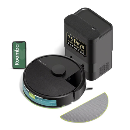Robot Vacuum & Mop with Auto-Empty Dock & LiDAR Mapping