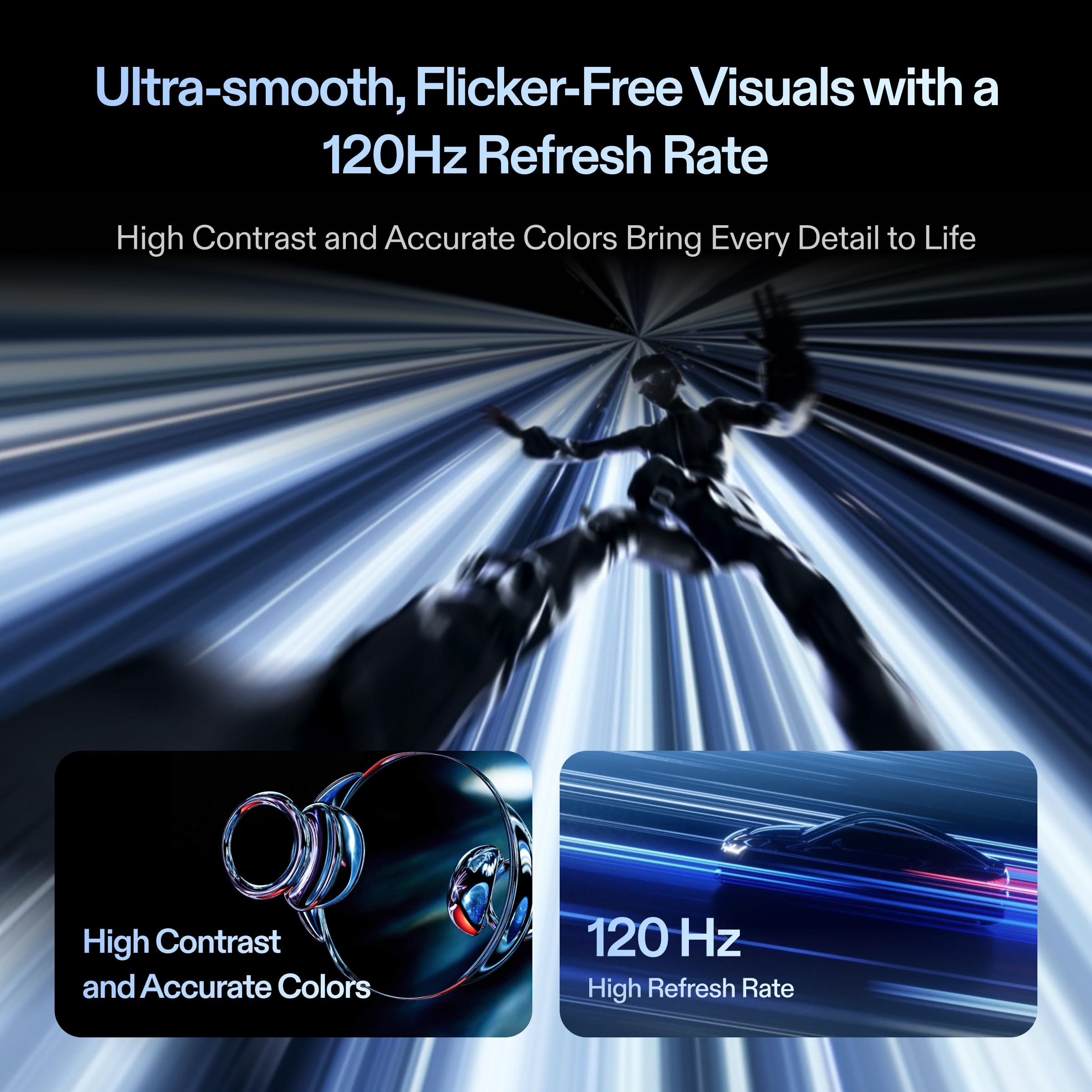 One Pro AR Glasses with 171" 120Hz FHD 3D Display